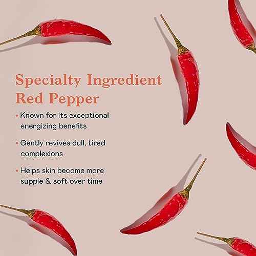 Erborian Red Pepper Pulp Hydrating & Energizing Gel - Facial Moisturizer for Brightened, Refreshed & Plumped Skin - Radiance Boosting Moisturizing Cream - Korean Skin Therapy