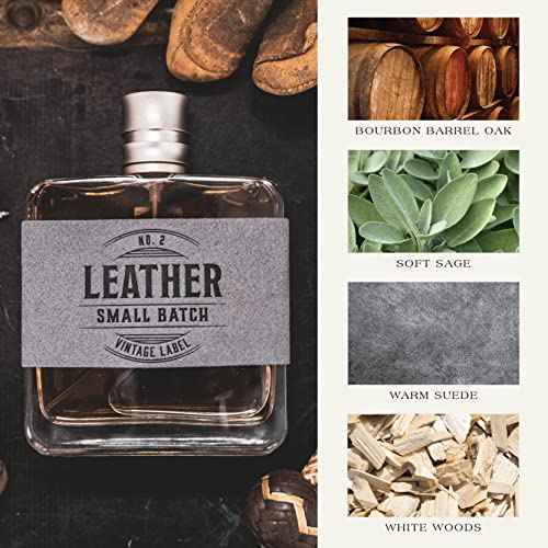 Tru Western Leather #2 Small Batch Men's Cologne, 3.4 fl oz (100 ml) - Confident, Sexy, Modern