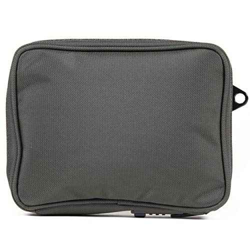 DIME BAGS Lockable Odor Sealing Padded Pouch, 3-Digit Combo Lock & Hidden Storage Pocket, Carbon Lined Scent Protection Boss