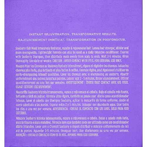 Obliphica Medium to Coarse Seaberry Mask, 1.05 Pound - Nourishing and Restorative Hair Treatment for Medium to Coarse Hair Types, Ensuring Lustrous Shine, Manageability, and Revitalization