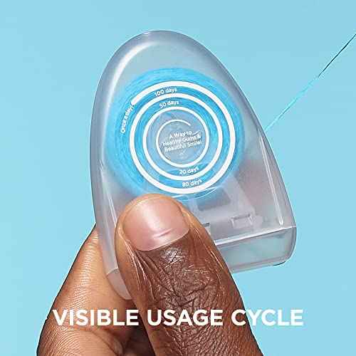 REACH POP Dental Floss, Mint, Plaque Remover for Teeth, Shred Resistant, Vegan Wax, Cruelty Free, Eco Friendly Packaging, Oral Care, PFAS Free, for Adults & Kids, 1 Pack, 54.6 yd