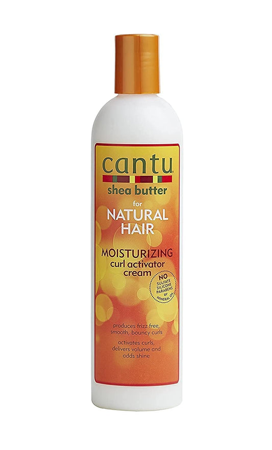 Cantu Shea Butter for Natural Hair Moisturizing Curl Activator Cream, 12 Ounce, (Pack of 4)