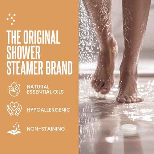 Cleverfy Citrus Shower Steamers Aromatherapy ? Stocking Stuffers for Teen Girls, Women and Wife ? Christmas Gifts for Teens and Women ? White Elephant Gifts for Adults ? 18 Tablets