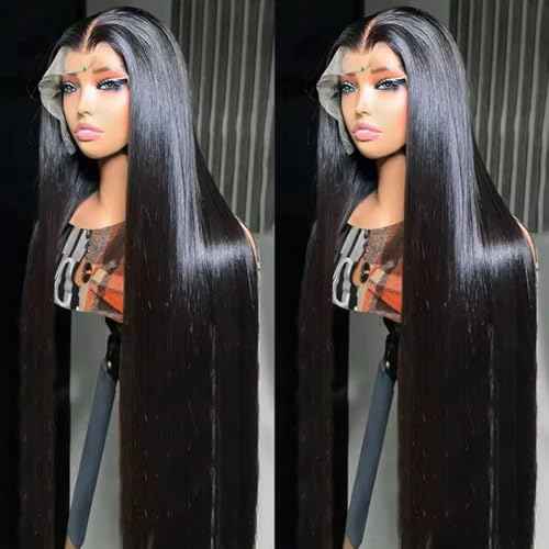 VIPbeauty 13x6 Lace Front Wigs Human Hair Pre Plucked 180 Density Straight HD Transparent Glueless Wigs Human Hair 13x6 Straight Lace Frontal Wigs Human Hair Wigs for Women 22 Inch