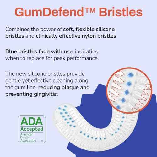 autobrush Double Sided Brush Head Replacement with Nylon Bristles, ADA Accepted, Kids (Ages 6-8, Pack of 2)