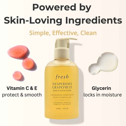 Fresh Hesperides Grapefruit Body and Hand Wash for Women - 10 oz Body Wash