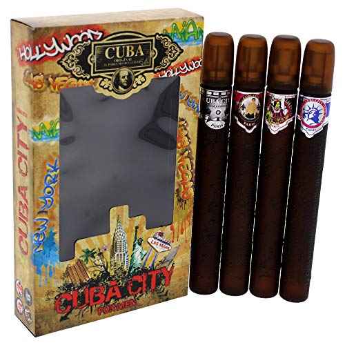 Cuba City 4-Piece Set for Men, (Hollywood + Vegas + Miami + New York)