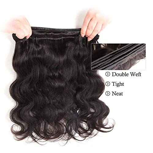 12A Human Hair Bundles Body Wave Bundles Human Hair Raw Human Hair Bundles Virgin Bundles 100% Unprocessed Weave Bundles Human Hair Extensions Natural Color 26 Inch