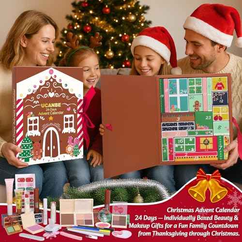 Makeup Advent Calendar 2025, 24 Days Individually Boxed Christmas Makeup Sets, 2025 Xmas Countdown Calendar Makeup & Cosmetic, Gift for Women Teens Girls