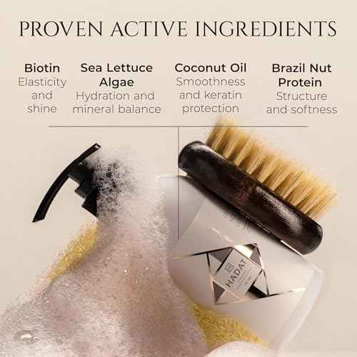 HADAT Hydro Nutrient Nourishing Conditioner ? Professional Salon Formula with Biotin, Sea Minerals & Coconut Oil ? Deep Moisture, Shine & Restoration for Dry, Damaged or Frizzy Hair (8.45 Fl Oz)