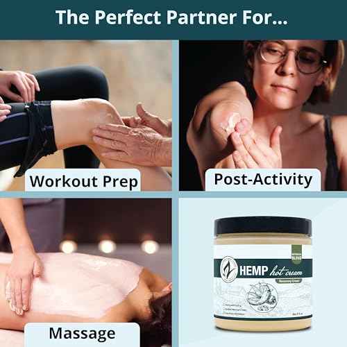 Zatural Hemp Hot Cream with Essential Oil Blend, Aloe, Hemp, and More (8oz 2-Pack)
