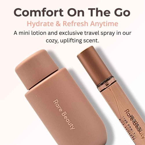 Rare Beauty Mini Find Comfort Lotion & Fragrance Set: Find Comfort Hydrating Body Lotion Mini & Find Comfort Eau de Parfum