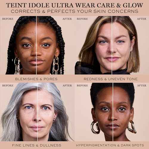 Lanc?me Teint Idole Ultra Wear Care & Glow Longwear Foundation with SPF 27, Hydrating Medium Buildable Coverage & Glow Finish