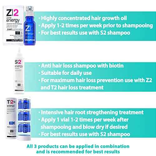 T2 Hair Loss Leave In Vials for Weak and Fine Hair - Natural Growth Oil Scalp Treatment for Women and Men - Intensive Root Strengthening Treatment with Peppermint, Rosemary