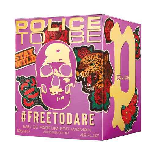 Police TO BE #FREETODARE WOMAN - 4.2 oz EDT Spray - Sensual and Explosive Vanilla Perfume - Body Spray for Women - Long Lasting Amber and Fruity Scent - Designed for Bold Women
