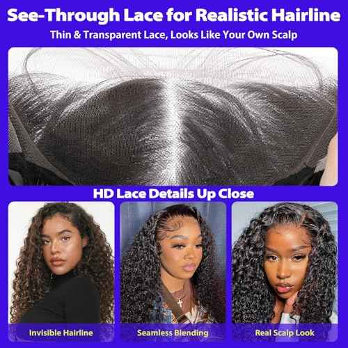 Ombre Blonde 13X4 Lace Front Wig Synthetic Wig with Baby Hair Ombre Brown to Blonde Curly Wig with Natural Preplucked Hairline 24 Inch Long Wigs for Women Daily Party Use