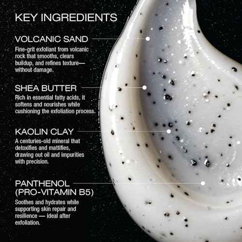 Juggernaut Men's Volcanic Sand Facial Scrub, Bergamot, Lavender and Ginger Root, 3.4 fl oz