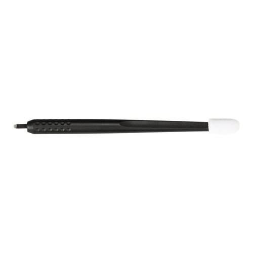 PACK OF 10 - Mellie Microblading Disposable Microblading Pen with Pigment Sponge Disposable Tool For Creating Eyebrows Microblading Supplies (Black, U18 NANO .15mm)