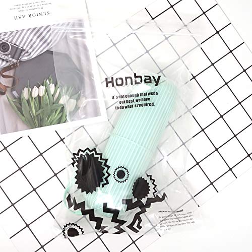 Honbay Portable Plastic Toothbrush Toothpaste Cup Case Box Holder Container for Travel (Green)