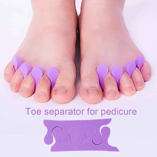 NOVAL Pedicure Supplies 200 PCS (100 Pairs) Per Pack Toe Separator and 40 PCS Disposable Pedicure Pumice Stone Callus Removal for Nail Salon