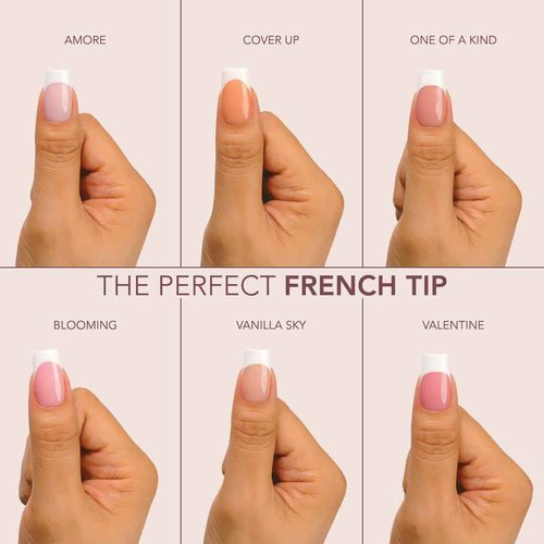 Kiara Sky Short Almond Cover Gelly Tips | Soak Off Pre-Shaped Soft Gel Nail Extensions | Blooming