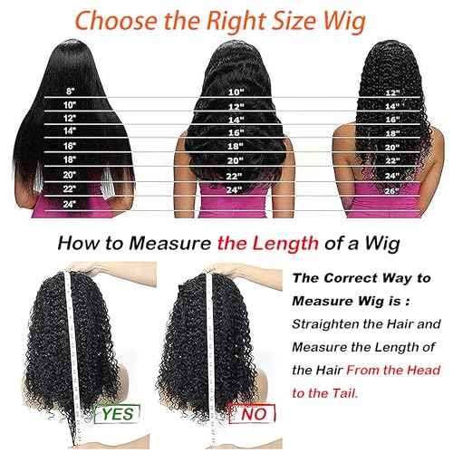 JCL Headband Wig Human Hair 14 Inch Headband Wigs Human Hair Wig Glueless Wigs Human Hair Curly Human Hair Wigs for Black Women Human Hair Natural Color Deep Wave Lace Front Wigs