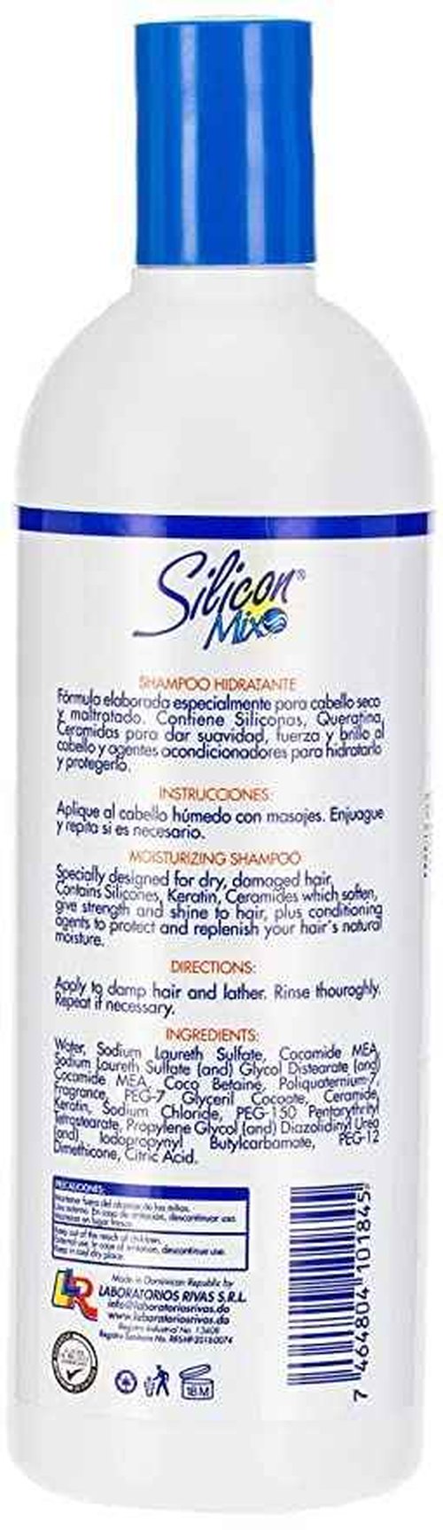 Silicon Mix Hidratante Shampoo 16 Oz and Hair Deep Treatment 60 Oz Combo by Silicon Mix