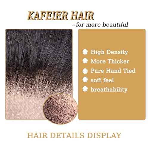 Real Human Hair 7x7 Closure Swiss Transparent Lace Straight Frontal Natural Black Color Free Part Pre Plucked with Baby Hair Bleached Knot Closures 22 Inch