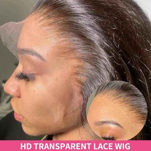 28 Inch 13x6 Body Wave Lace Front Wigs Human Hair Pre Plucked Glueless Wigs Human Hair 200% Density HD Lace Frontal Wigs Human Hair Pre Plucked for Women