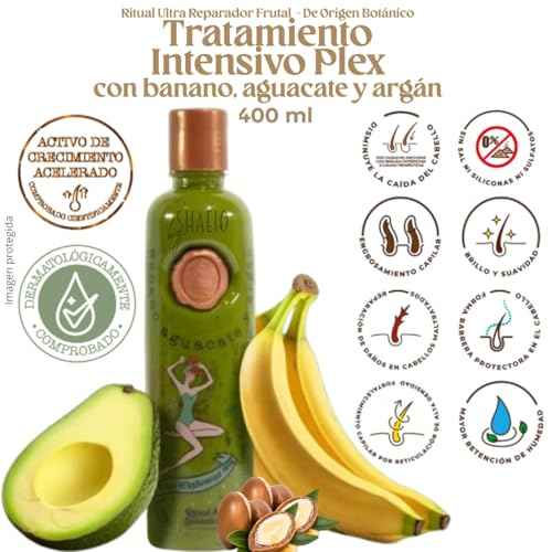 RITUAL BOTANICO KIT Ultrareparador y Acelerador de Crecimiento S.O.S. Shampoo de Cebolla y Arg?n + Tratamiento Intensivo PLEX con Banano y Aguacate 100% Colombiano.