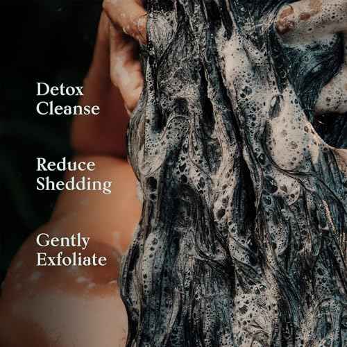 SHAZ & KIKS Balancing Clay Scrub Shampoo | Gently Exfoliate, Clarify & Detoxify Scalp | Reduce Hair Shedding & Product Buildup | Indian Clay and Hibiscus | Color-Safe, Sulfate-Free, Natural | 90ml