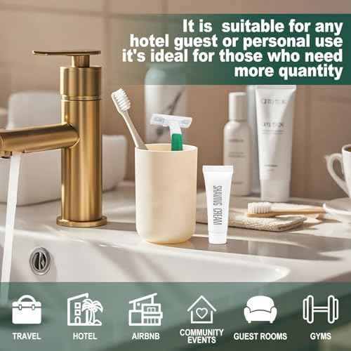 Disposable Razors in Bulk ,Green Razors Individually Wrapped Bulk,Twin Blade Razors with Clear Safety Cap and Shaving Cream, Razors For Homeless, Hotel,Air Bnb,Shelter/Homeless/Travel (100)