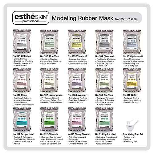 No.101 Collagen Peel Off Type Modeling Rubber Mask for Facial Skin Care Treatment, 35oz (2 pack)