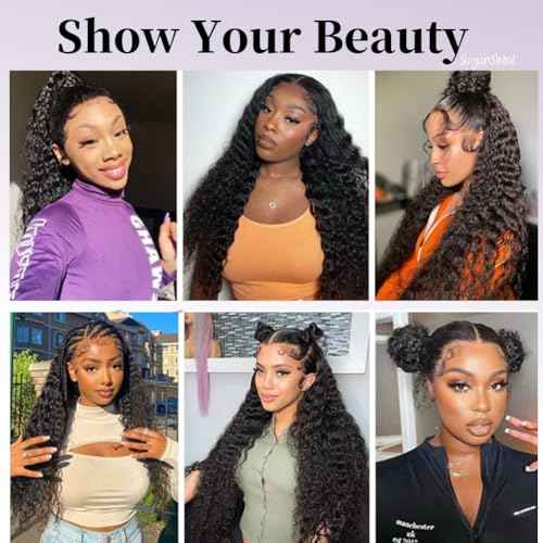 360 Deep Wave Full Lace Wig Human Hair 360 Deep Wave Human Hair Wig Full Lace Wet And Wavy 360 HD Lace Front Wigs Pre Plucked26 Inch
