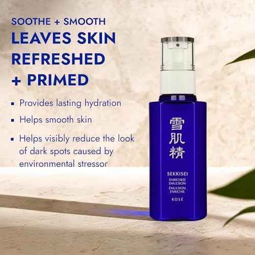 SEKKISEI Enriched Emulsion Hydrating Face Cream Serum, 4.7 Ounce