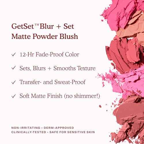 GetSet¢â Matte Powder Blush - Samo Spritzer, Setting + Blurring Rosy Mauve Blush