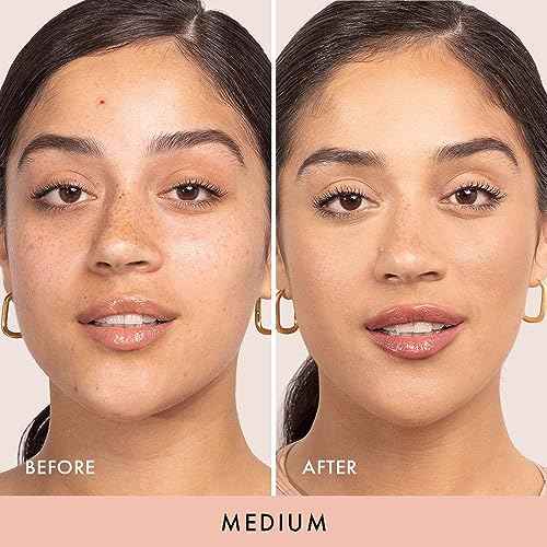 Wander Beauty Wanderlust Powder Foundation - Medium - Blurs and Evens Skin Tone - Perfects and Hydrates With Hyaluronic Acid, Aloe, Honeysuckle, & Vitamin E - Lightweight, Buildable Coverage - 0.31 oz