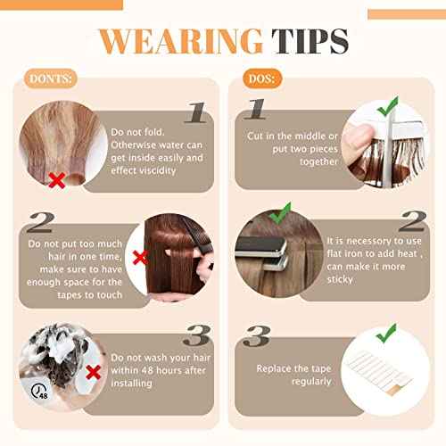 Hairro Tape In Hair Extensions Human Hair Tape Ins Glue In Skin Weft Rooted Tape On Hair Extensions Seamless Invisible Remy Hair Extensions For Women 22 inch 30g 20pcs #GREY