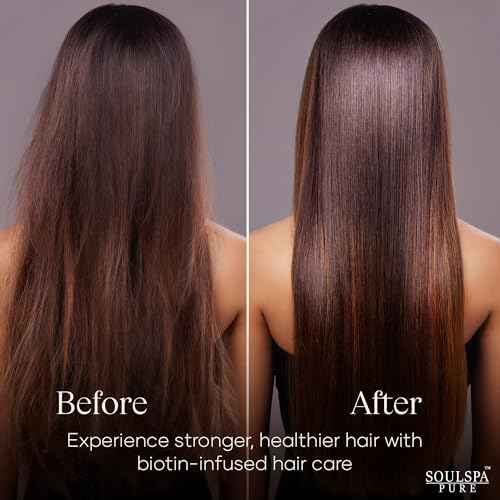 Biotin Shampoo and Conditioner Set with Keratin - Sulfate-Free Advanced Anti-Thinning, Hair Growth Shampoo and Conditioner Combo Repair Formula - with DHT Blockers, for Men & Women - 16 fl oz each