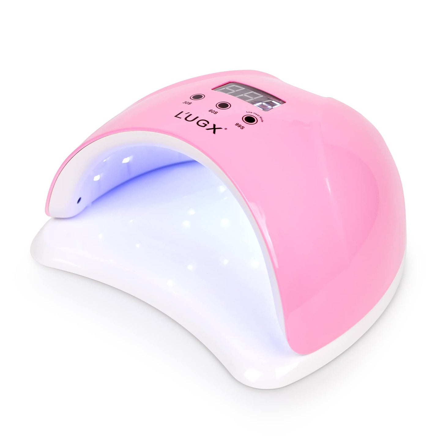 L'UGX 48W UV LED Nail Lamp Nail Dryer for Gel Polish with 3 Timer, Gel Nail Polish Curing UV Light, Perfect for Home Salon Use (White)