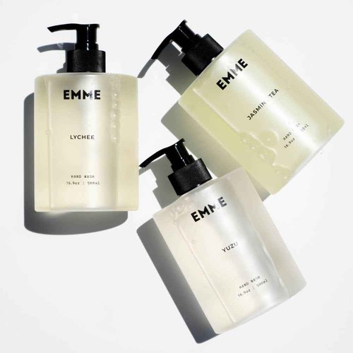 EMME nyc Hand Wash - Scented Liquid Hand Soap, Gentle Formula, Natural, Non-Toxic, Refillable Bottle 16.9 oz (Yuzu)