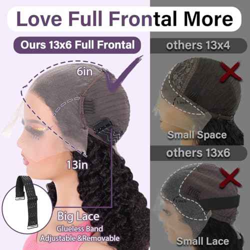 Curly Bob Wig Human Hair 13x6 HD Transparent Lace Kinky Curly Front Wigs Human Hair Pre Plucked Short Bob Wigs for Black Women Glueless Wig 180 Density Natural Black 12 Inch