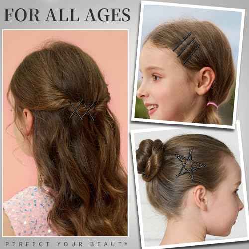 Teenitor 500pcs Black Bobby Pins, Bobby Pins for Women Black Bobby Pin Bulk 2inch