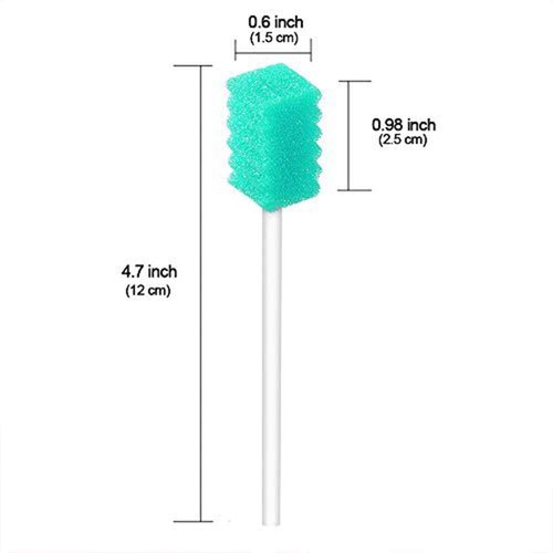 (250 Pack) Disposable Oral Swabs, Sterile Dental Sponge Swabsticks Unflavored for Mouth or Gum Cleaning