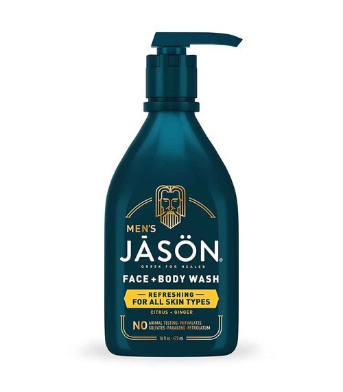 Jason Men's Refreshing 2-in-1 Face & Body Wash, 16 oz