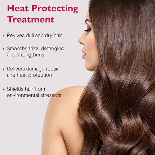 12 Benefits Instant Healthy Hair Treatment - Leave In Conditioner Spray with Quaternium 39 and Silk Fibre Protein - Smooths Frizz, Strengthens & Repairs Damaged Hair - (12 Fl Oz)