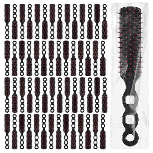110 Packs Hair Brushes Bulk for Homeless Anti Entangling Hair Brush Massage Comb for Homeless Shelter Airbnb Hotel Nursing Home Charity Church Individually Wrapped