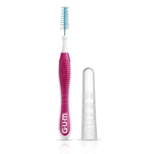 GUM Proxabrush Go-Betweens - Moderate - Interdental Brushes - Soft Bristled Dental Picks for Plaque Removal Health - Safe for Braces & Dental Devices, 10 Count (Pack of 4)