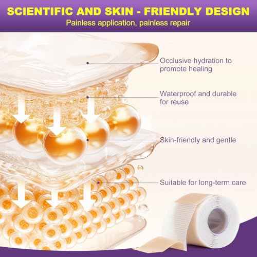 Silicone Scar Sheets, Silicone Scar Tape, Scar Tape for Keloid Bump Removal, Reusable Silicone Scar Strip for C-Section, Keloid, Surgery, Burns, Acne Scar et(1.8¡±x157¡±Roll-4M)