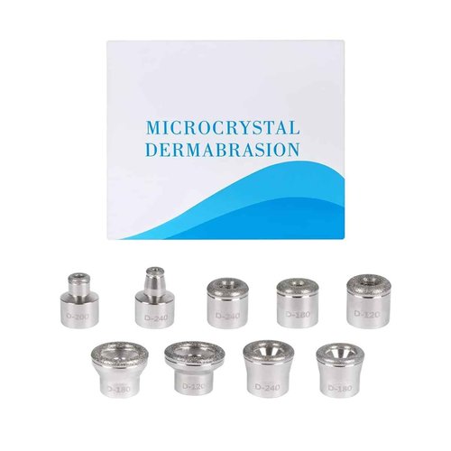 ZEIZOMZER Diamond Dermabrasion Head, Microdermabrasion 9 Tips, Facial Exfoliator Tool for Home